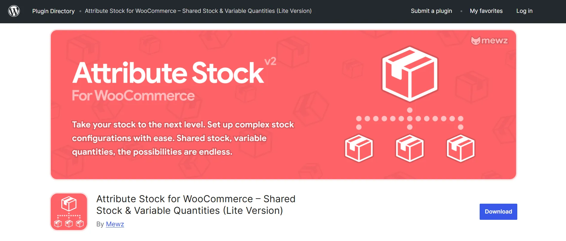 Attribute Stock for WooCommerce