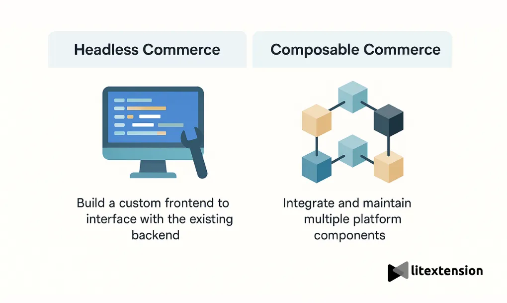 composable commerce vs headless development complexity