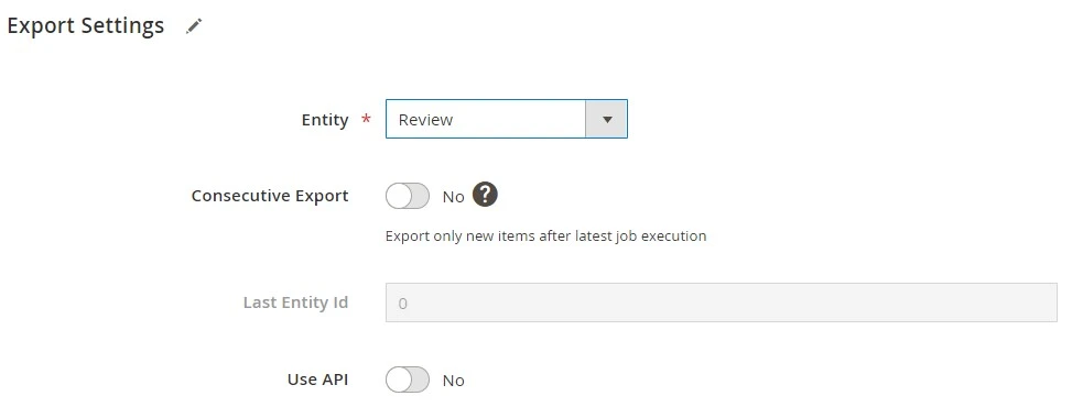 Step 3: Configure export settings