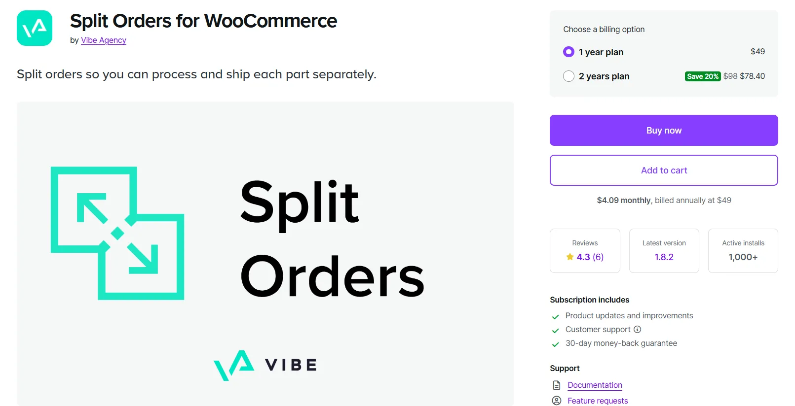 Split Orders for WooCommerce