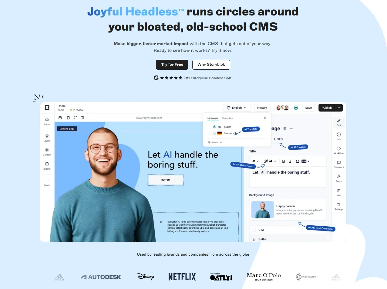 Storyblok headless CMS