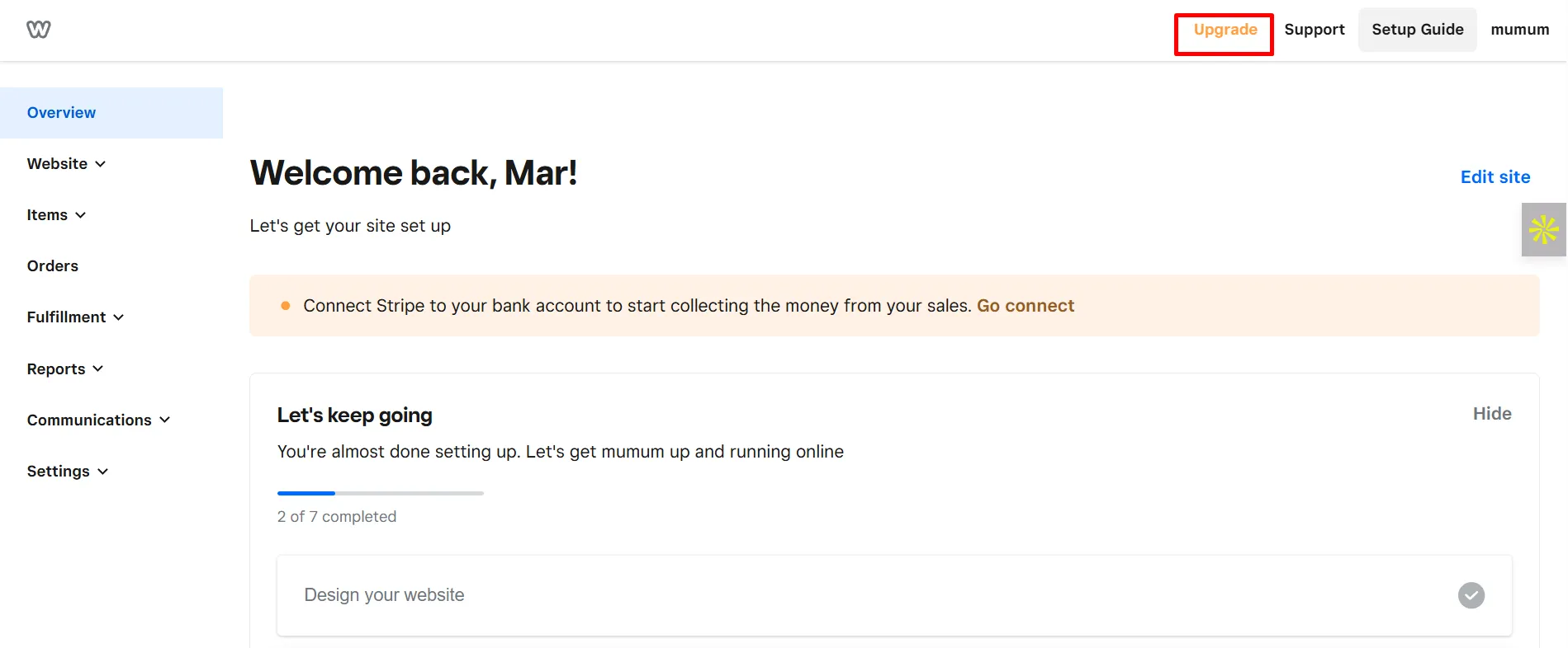 Upgrade Weebly pricing plans