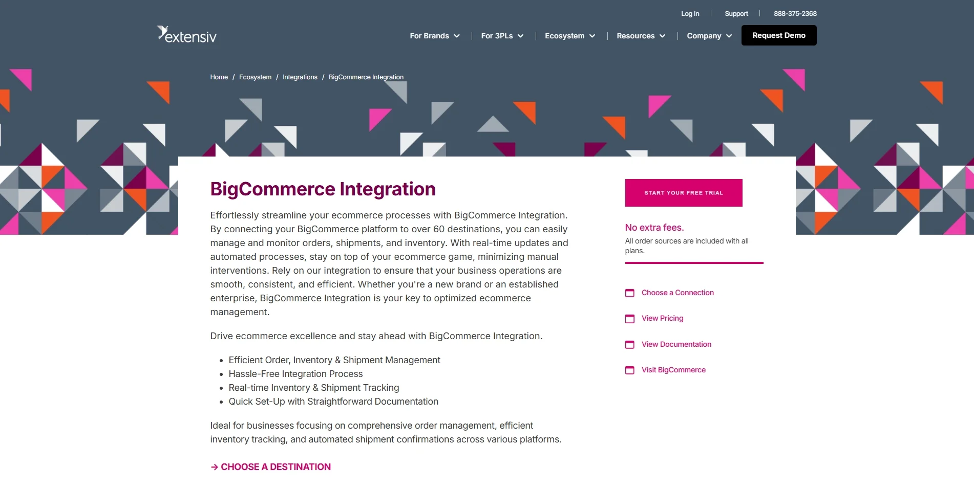 Extensiv BigCommerce inventory management app