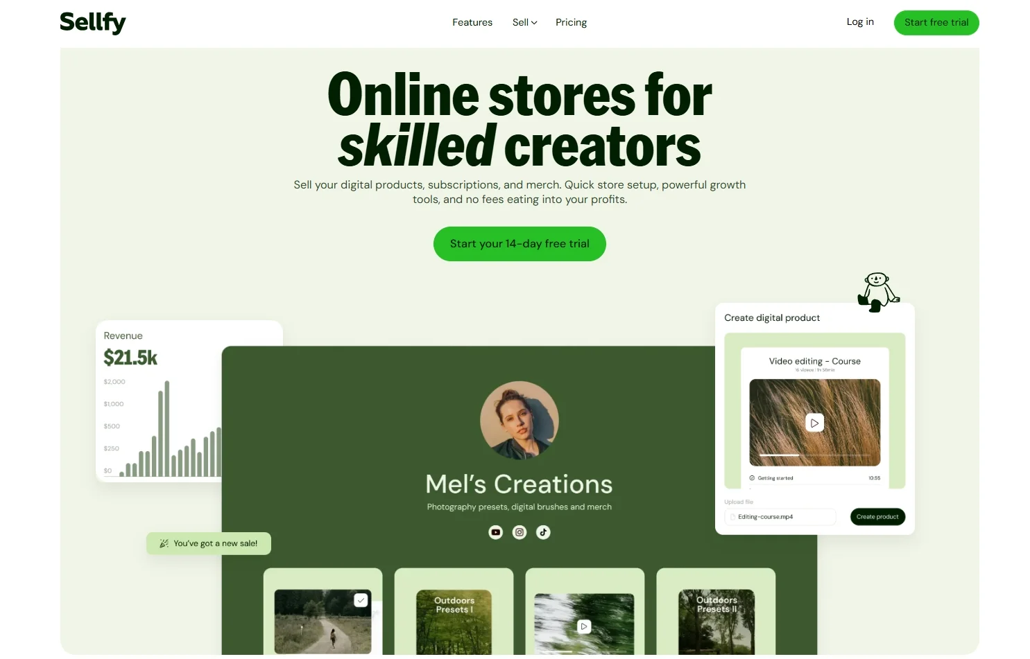 Sellfy website