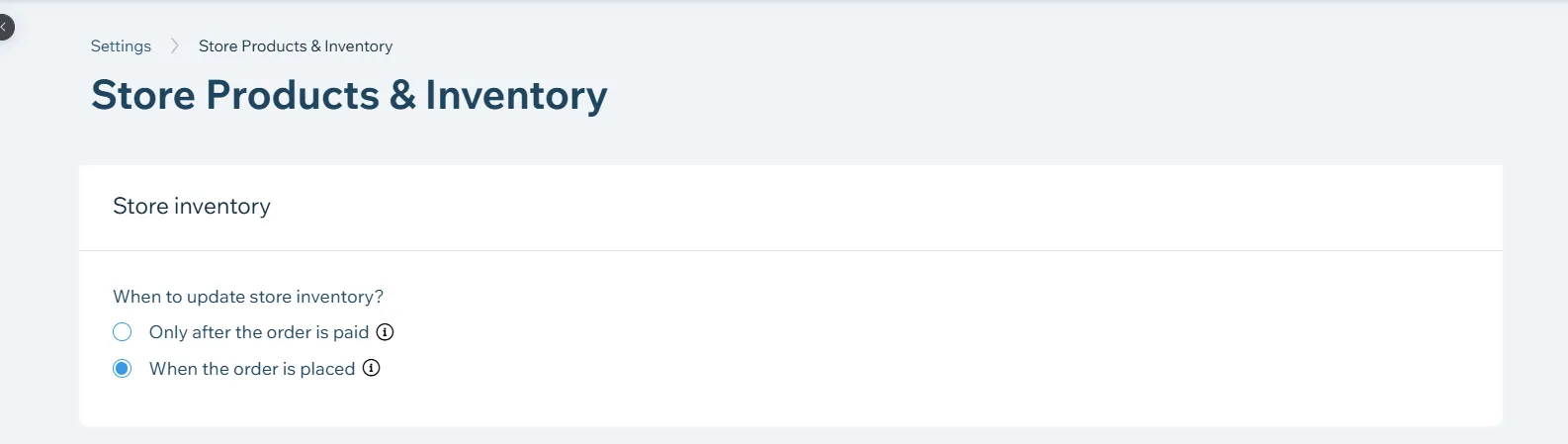Step 4: Decide the trigger to update inventory level