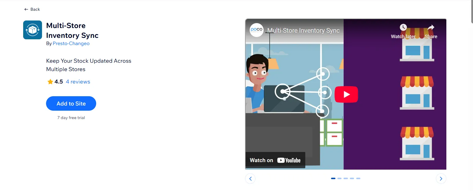Multi-store Inventory Sync app