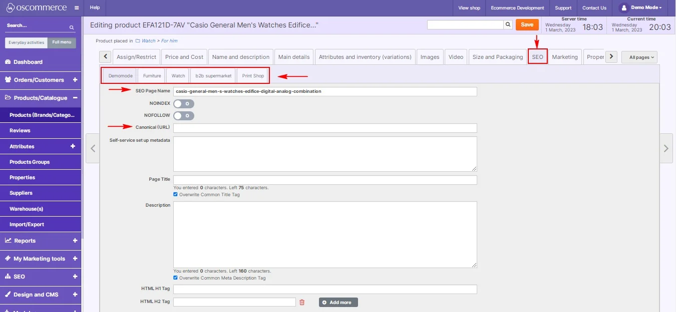 oscommerce seo 
