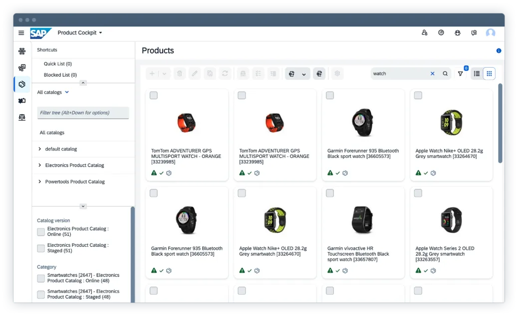 SAP product content management from all channels