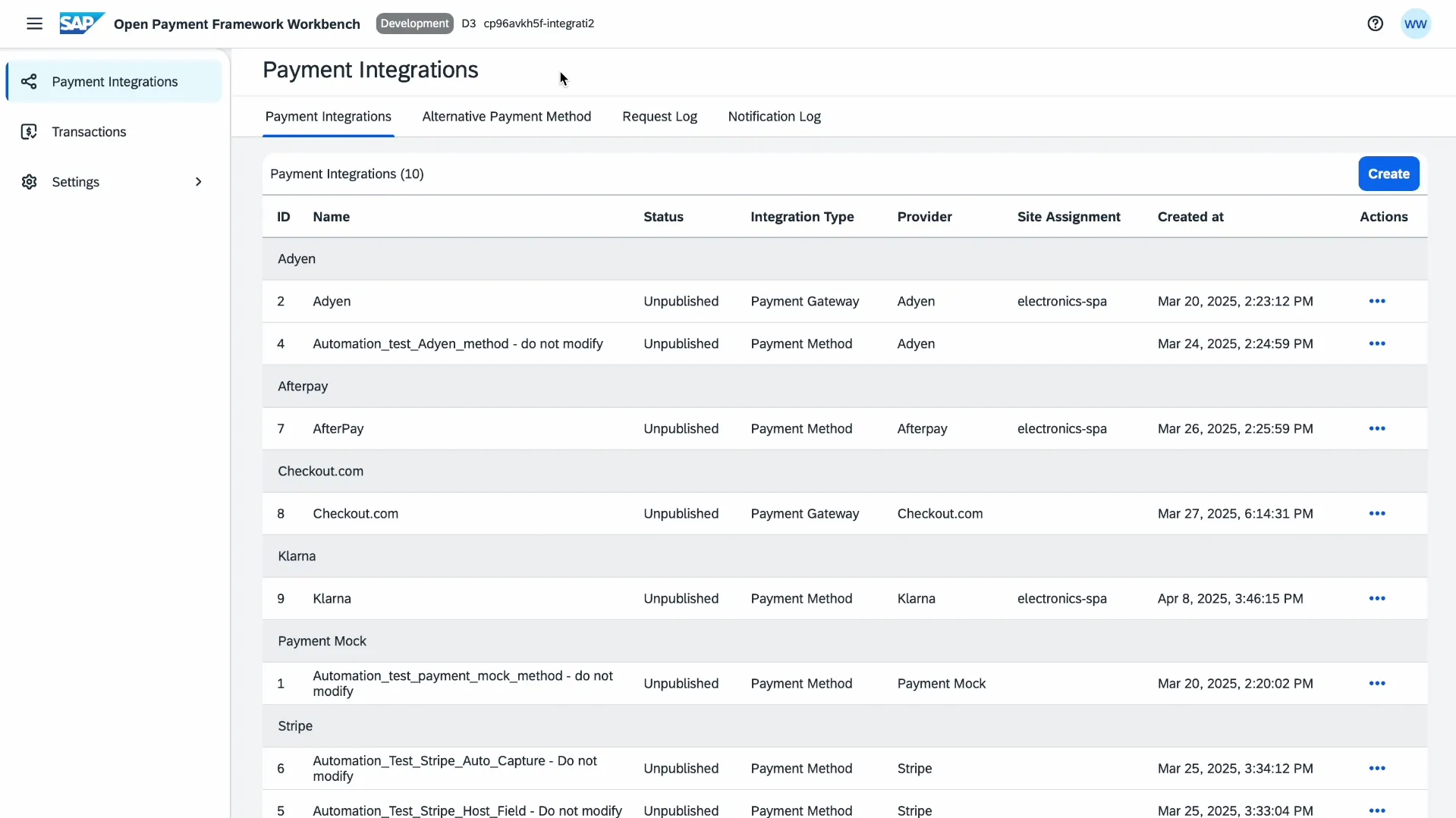 SAP Commerce Cloud third-party payment integration