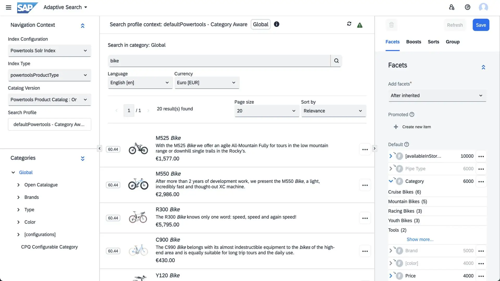 SAP intelligent commerce search