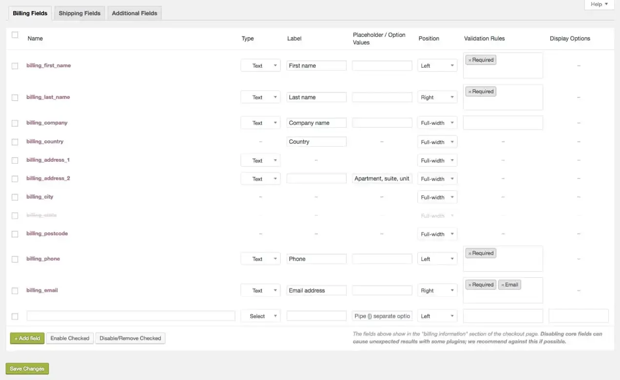 checkout-form-audit