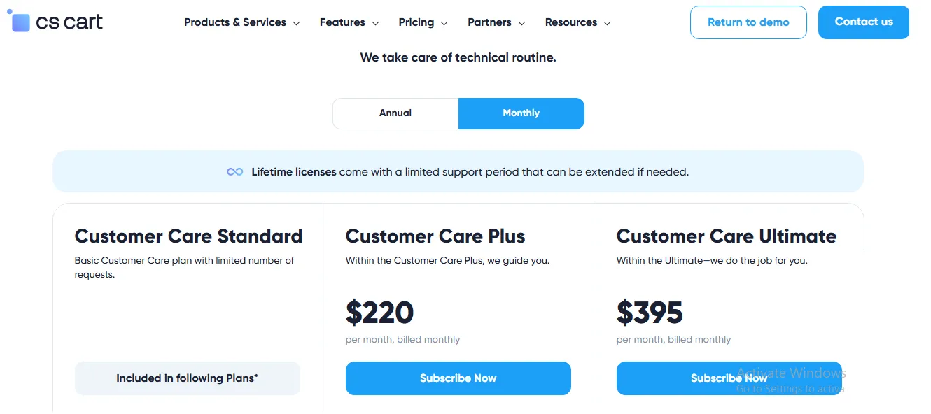 cs-cart-custsomer-support