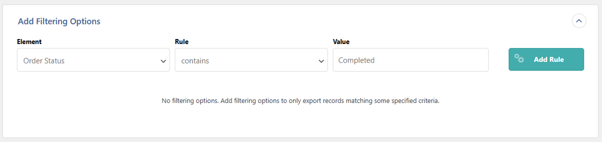 Step 3a: Add filtering options