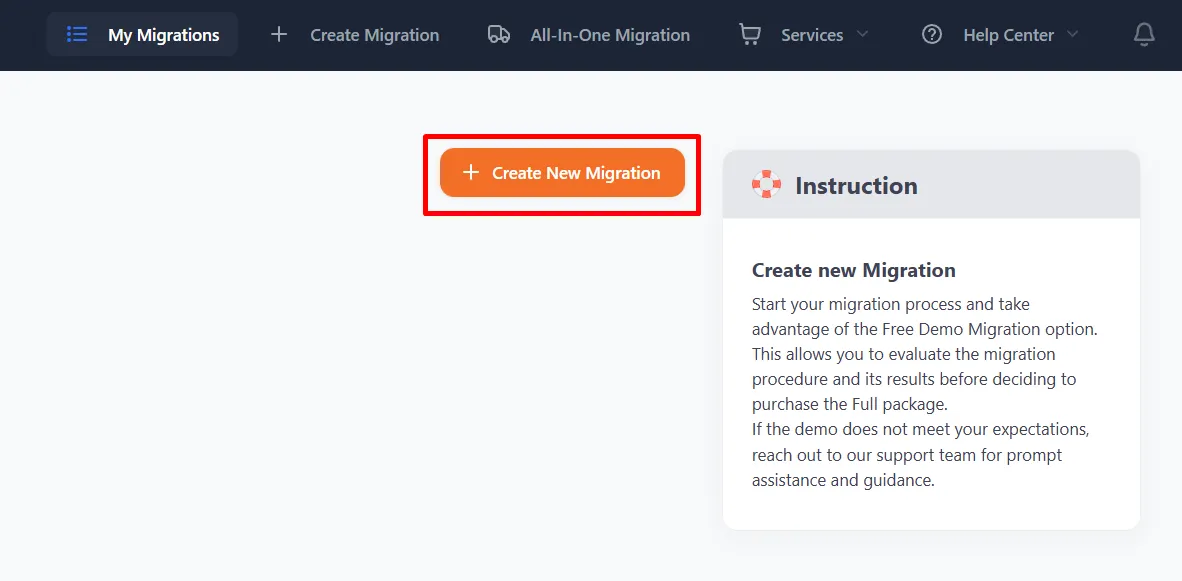 Step 1.1: Create new migration
