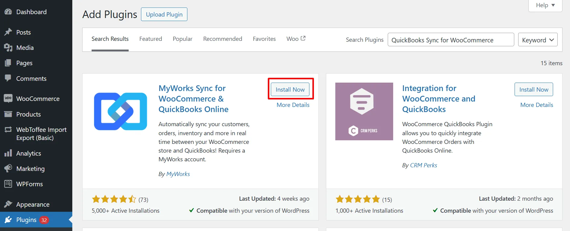 Install MyWorks