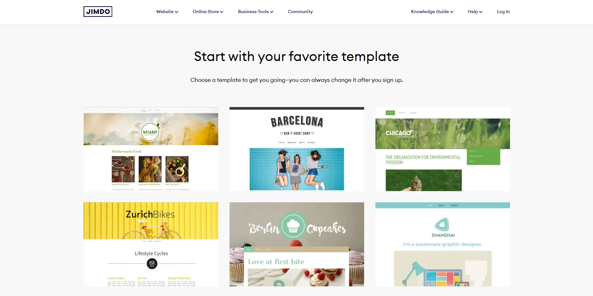 JImdo templates