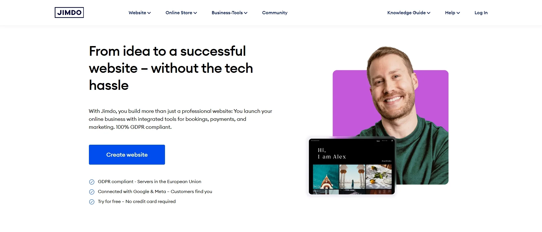 Jimdo website