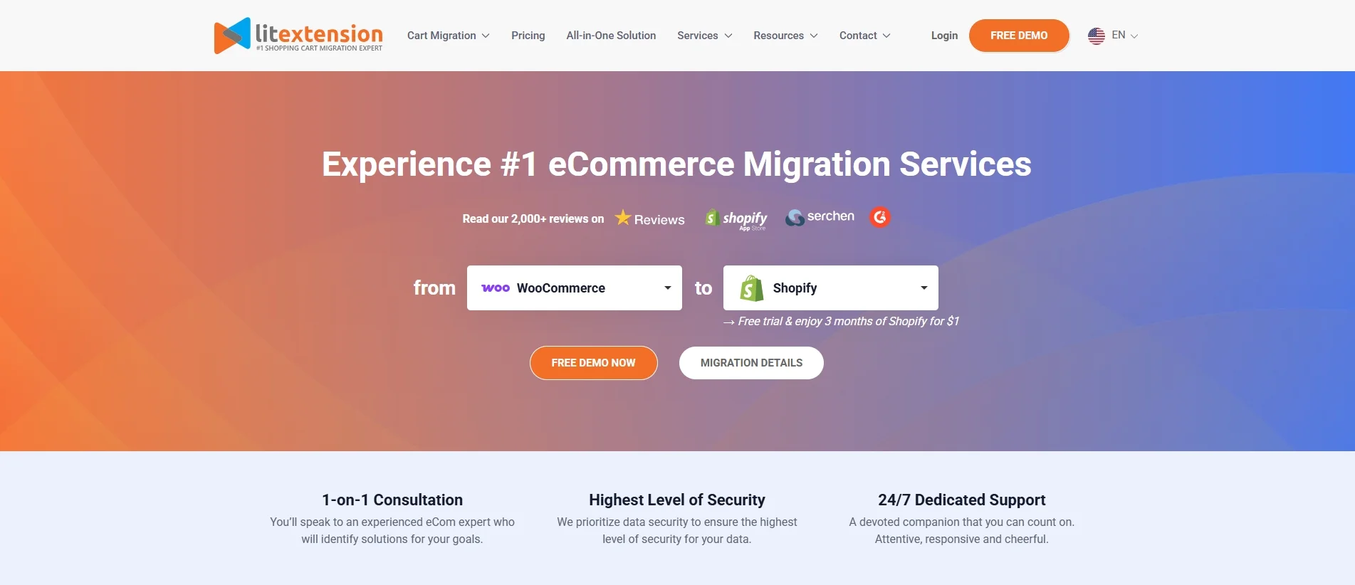 LitExtension migration service