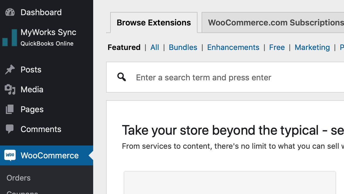 Step 1.2: View the MyWorks Sync tab