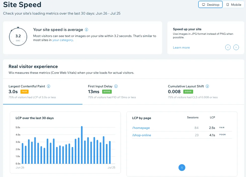 wix-site-speed