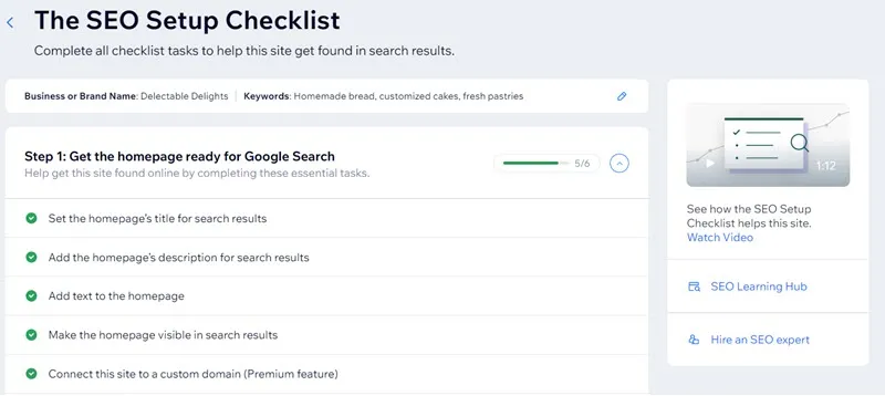 wix-seo-checklist