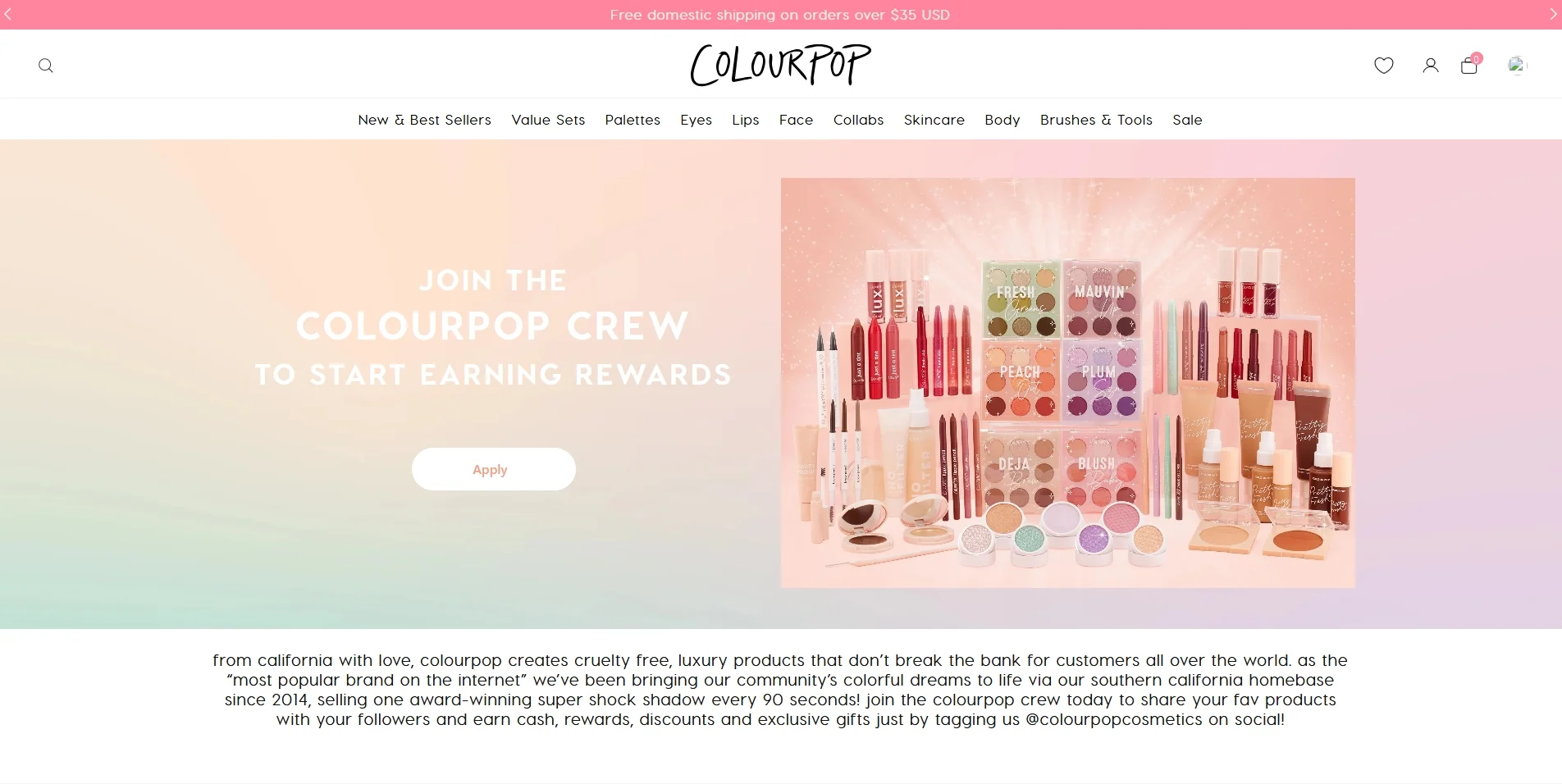Colourpop affiliate program