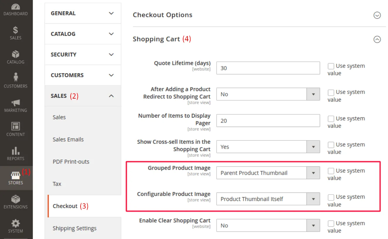 Magento product thumbnails