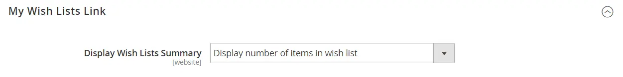 Magento wish list link
