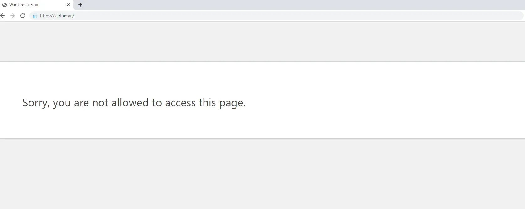 sorry-not-allowed-access-page
