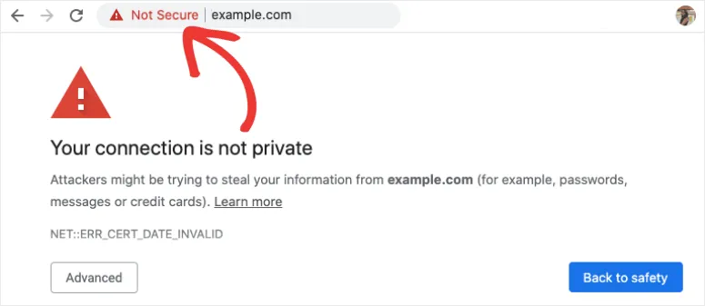connection-not-private-error