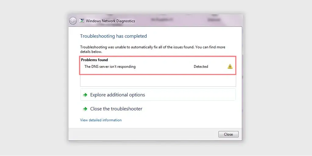 dns-server-not-responding