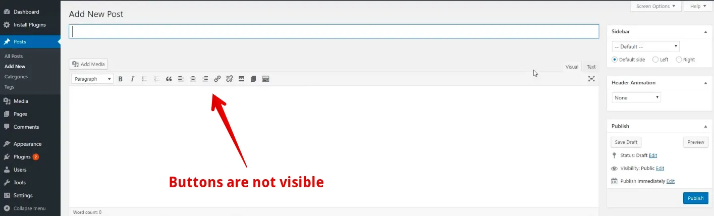 white-text-mising-button
