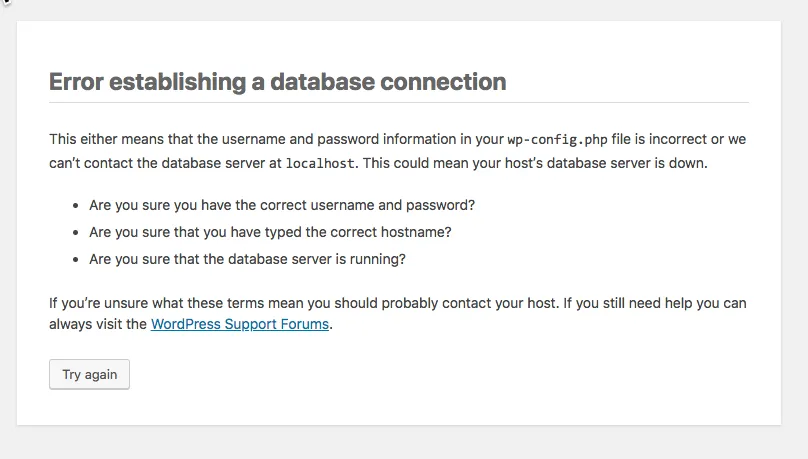 wordpress-installation-errors