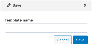 Step 5c: Save export template name