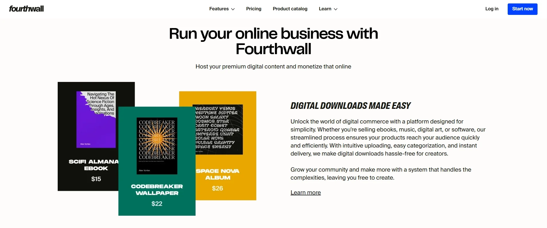 Sell digital products on Fourthwall