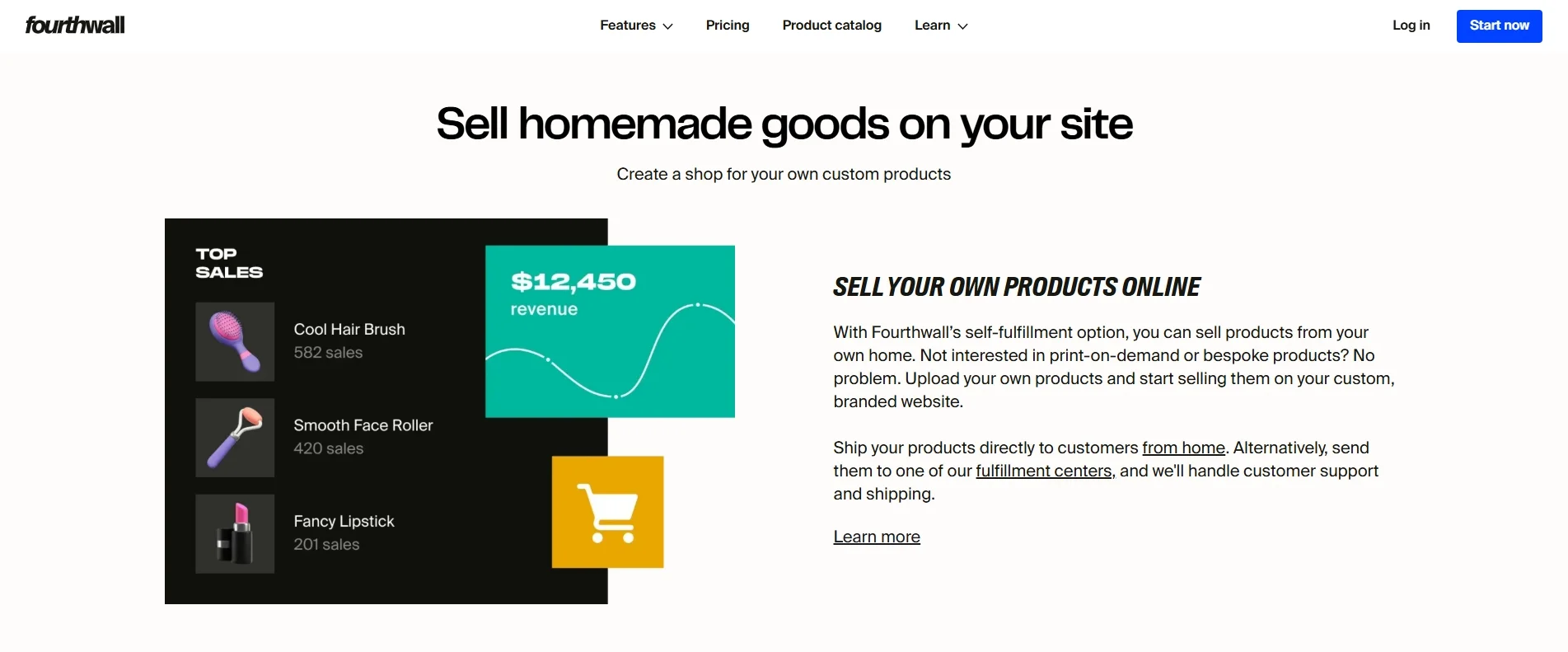 Sell homemade goods on Fourthwall