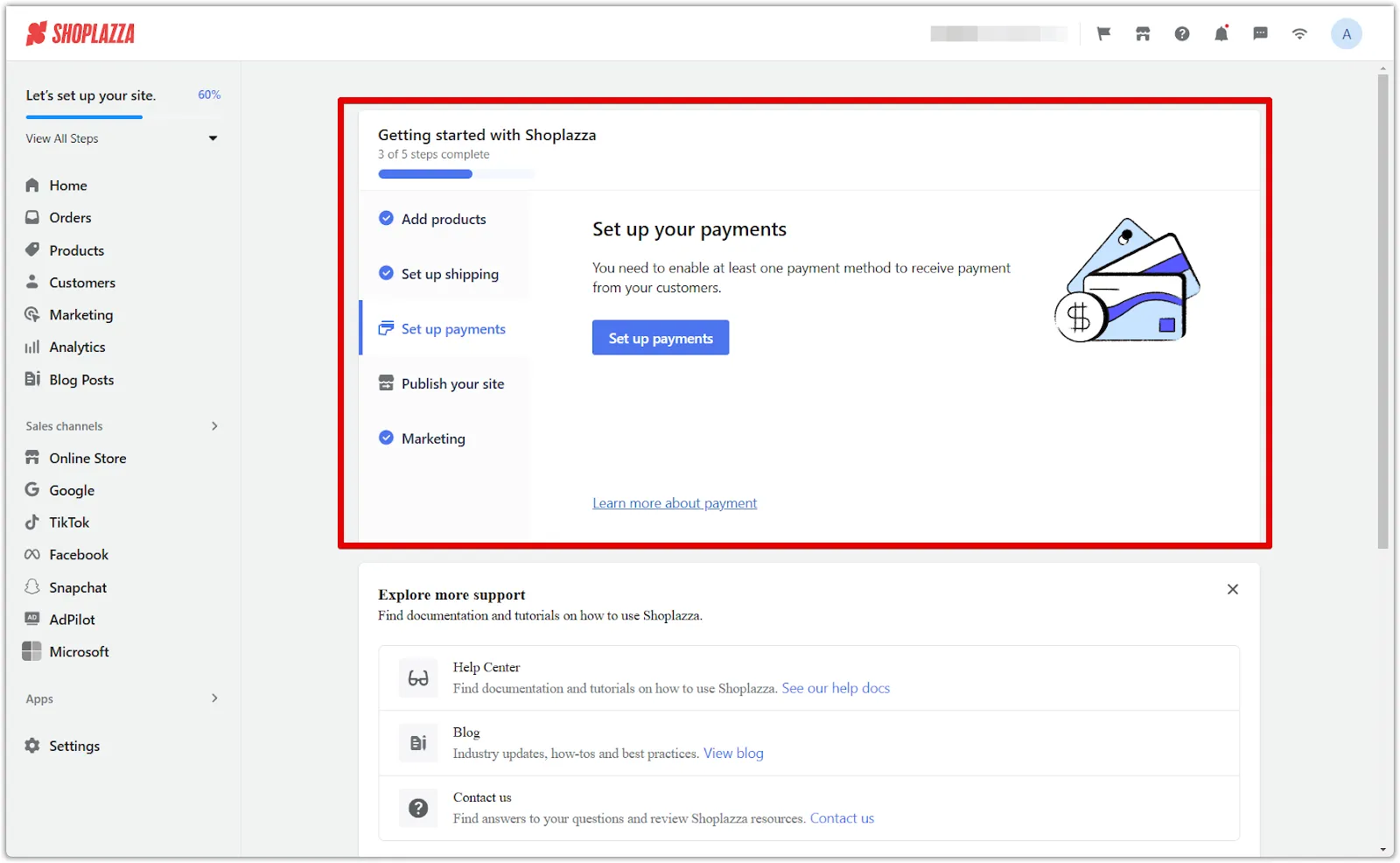 Shoplazza getting started guide
