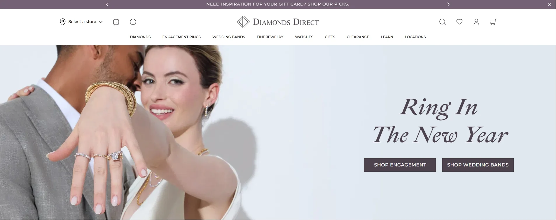 Diamonds Direct website