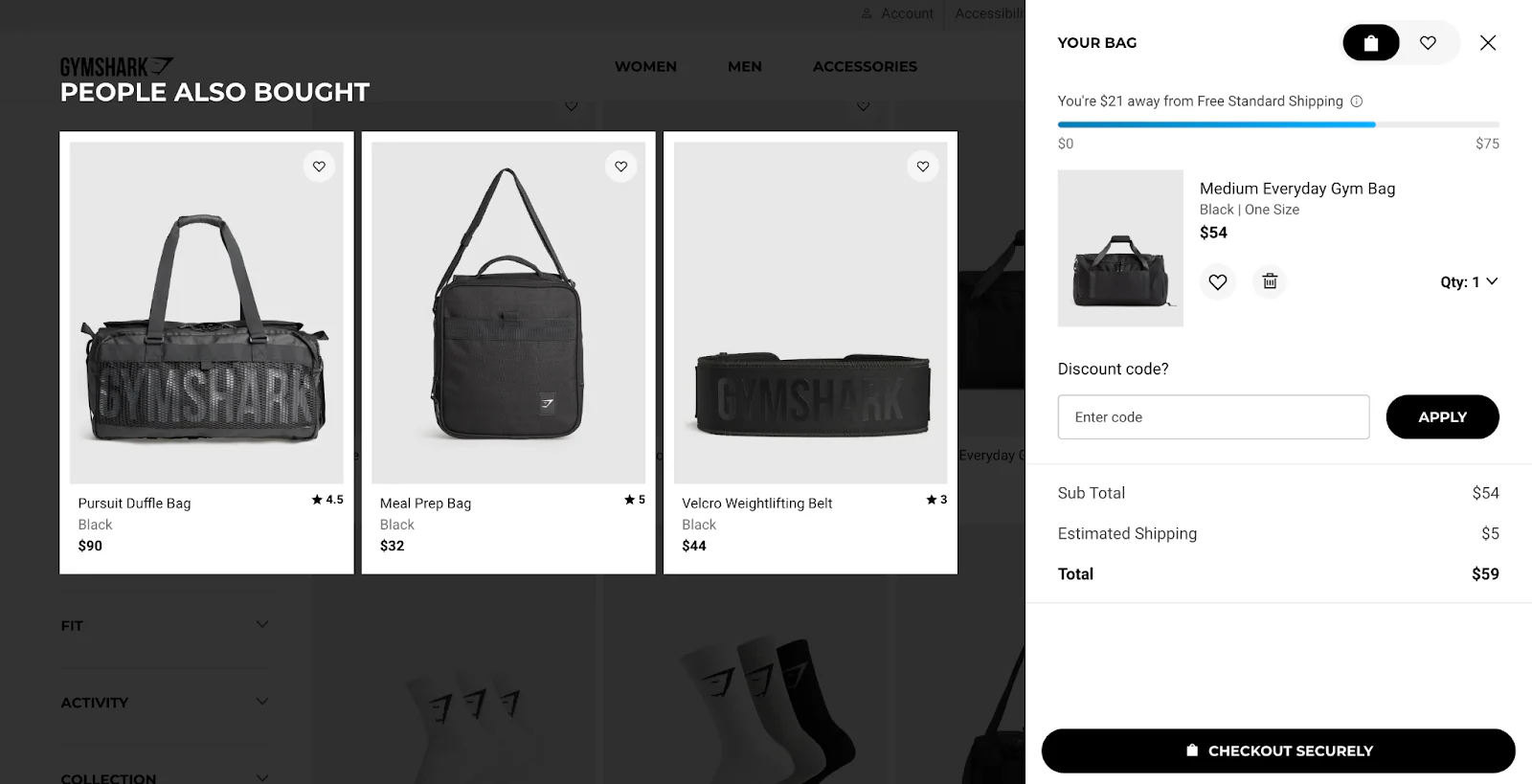 Gymshark’s AI-powered product recommendations