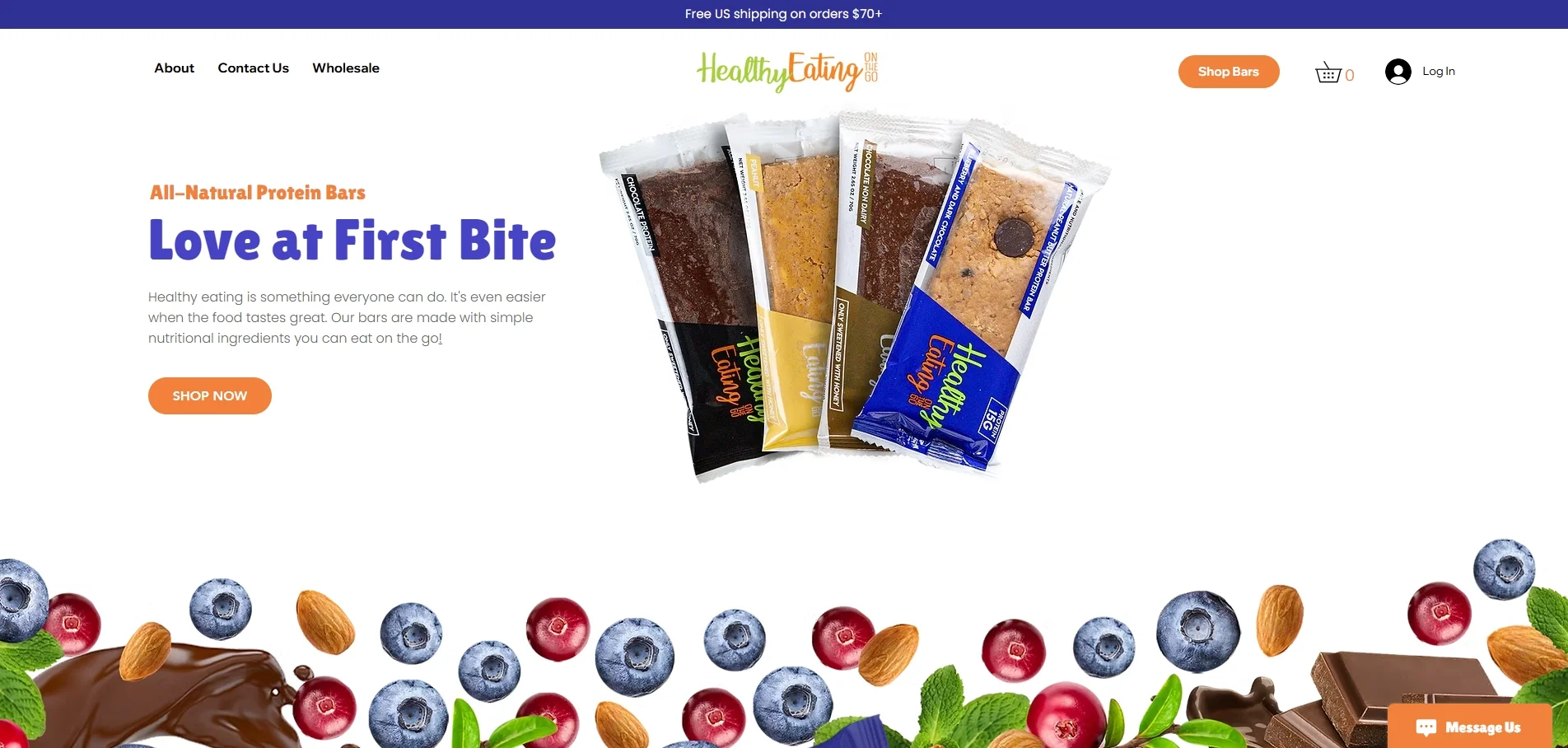 Healthy Eating on the Go website