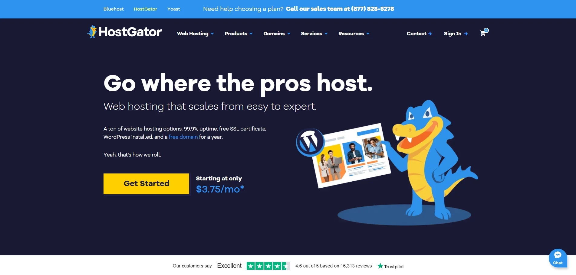 HostGator website