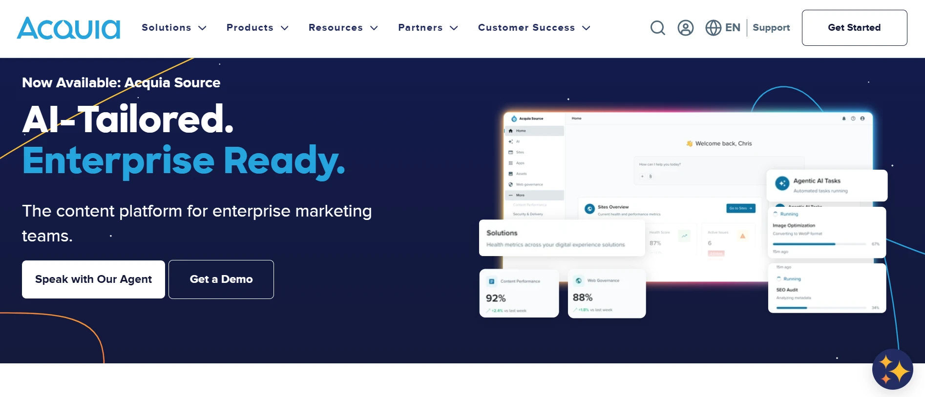 Acquia homepage