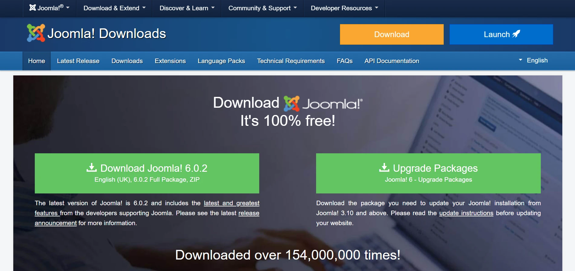 Download Joomla manually