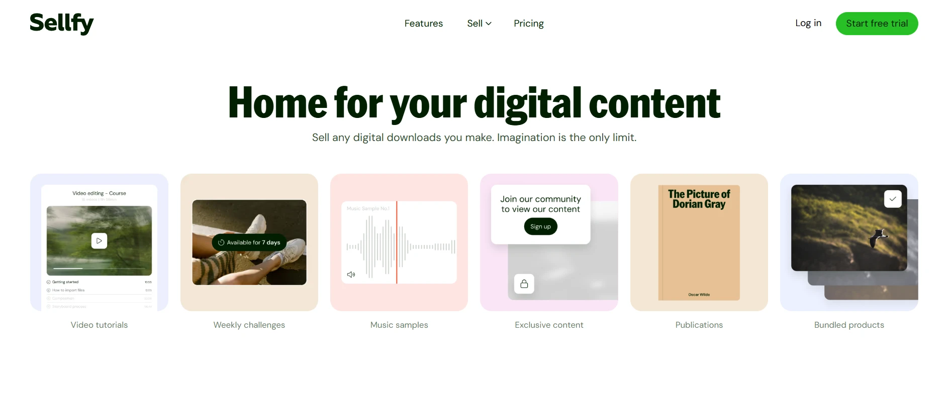 Sellfy for digital content