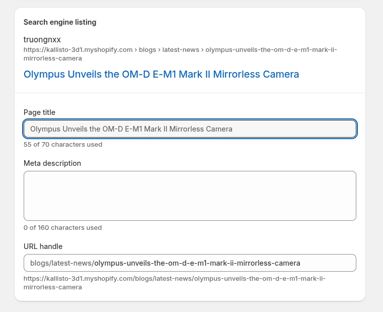 Step 3: Update SEO settings
