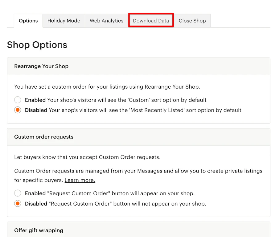 Export Etsy products 2