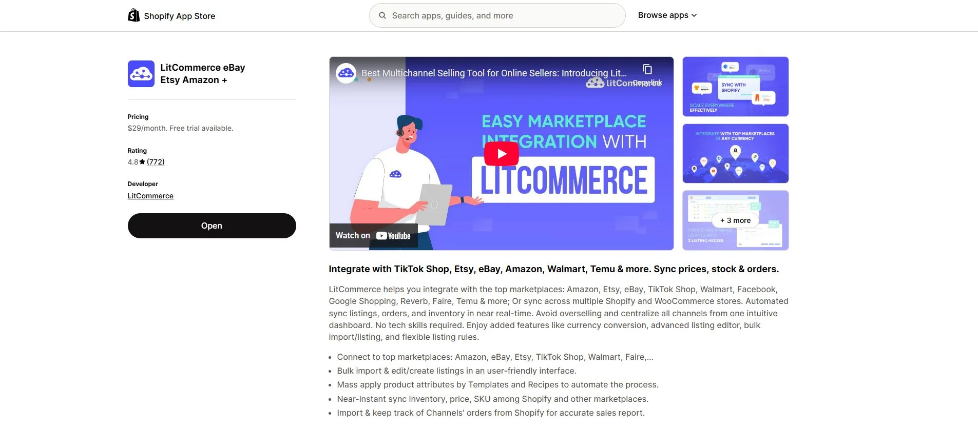 LitCommerce Shopify app