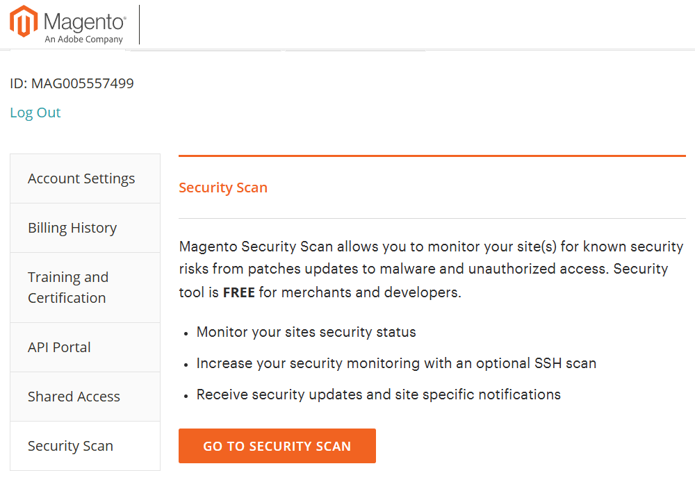 Magento security scan