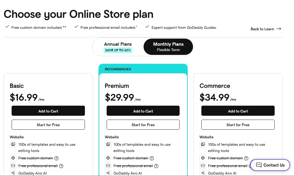 godaddy-pricing