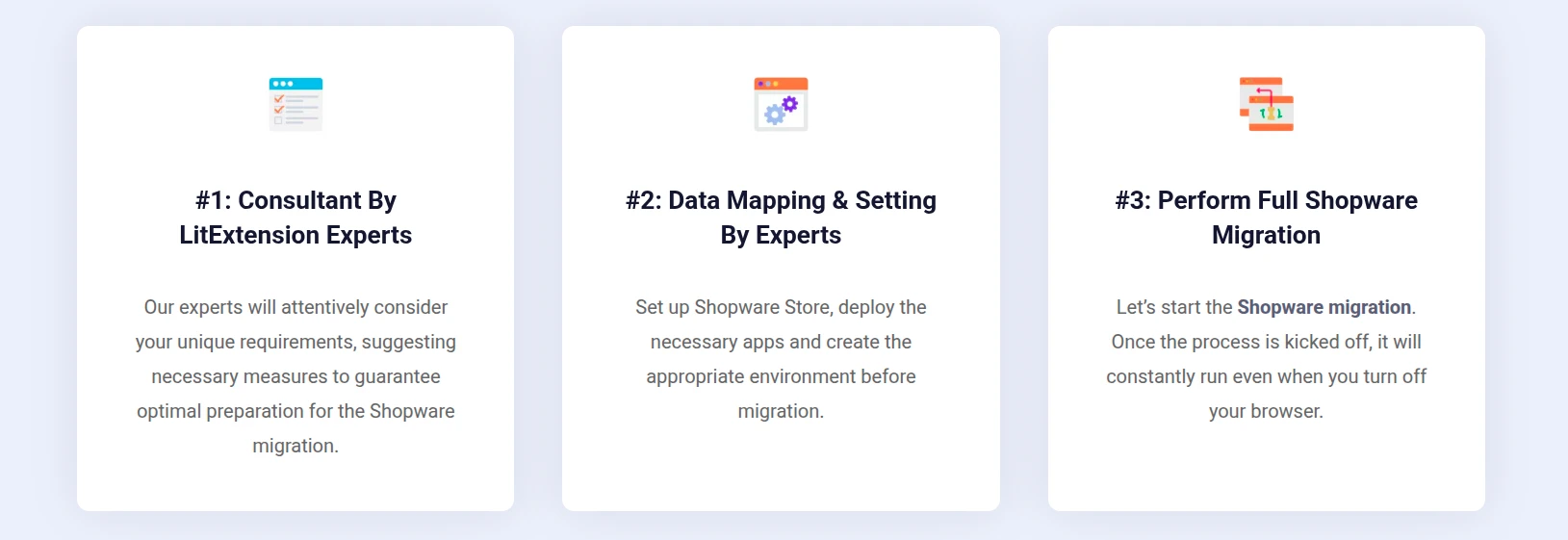 All-in-One Migration Service steps